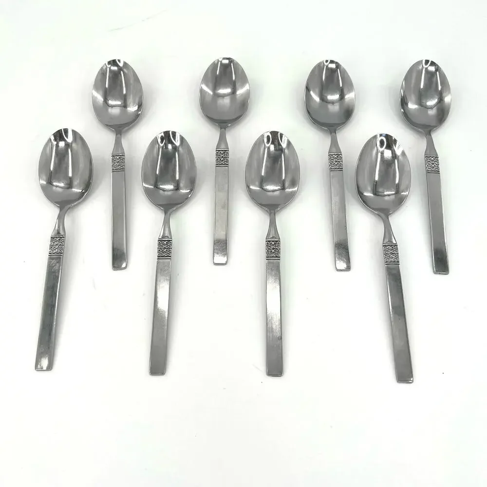 Japan Northland Staintess flatware set Danish Fling floral pattern